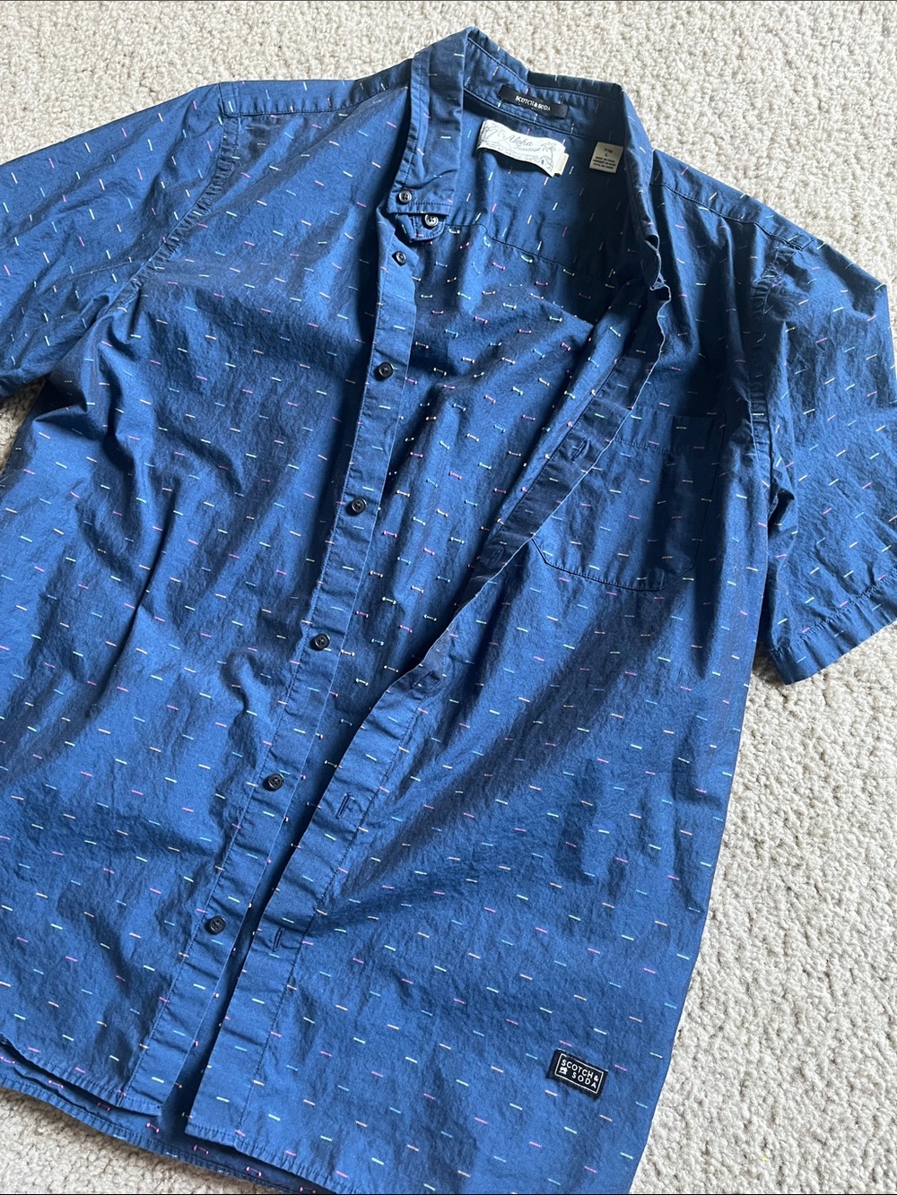 Scotch & Soda 100% men’s cotton button down shirt - Picture 7 of 7